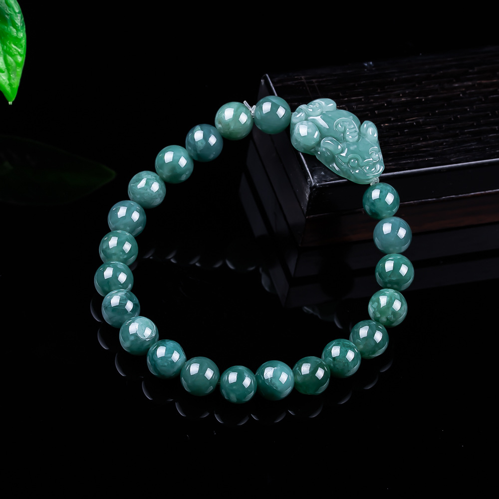 Jewelry & Watches Sp Z Oo Opinie - 천연 버마산 경옥 픽시우 팔찌 빈티지