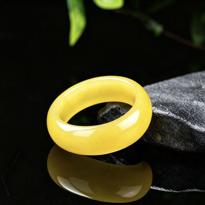 Jewelry & Watches Sp Z Oo Opinie - 진짜 A급 경옥 반지, 풀옐로우 컬러와
