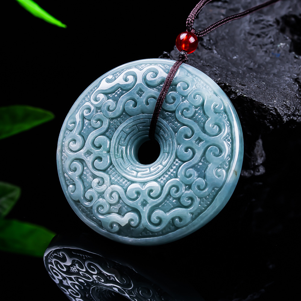 천연 버마산 경옥 꽃 펜던트 목걸이 빈티지 디자이너 쥬 - Jewelry & Watches Sp Z Oo Opinie 리뷰 및 가격