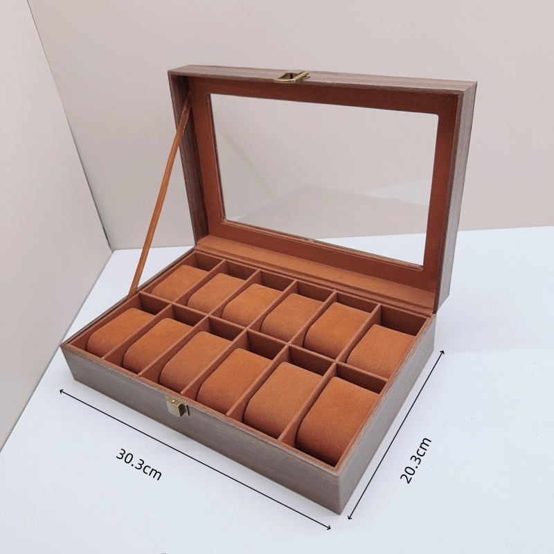 나무 시계 상자 6/10/12 그리드 시계 디스플레이  - Jewelry Box That Holds Watches 리뷰 및 가격