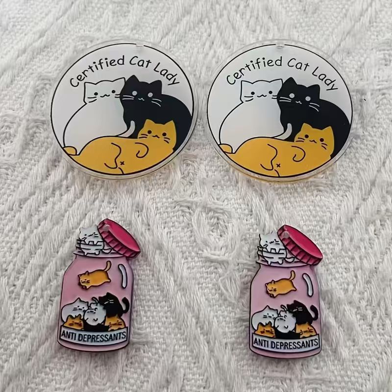 10개 아크릴 귀여운 고양이 펜던트, DIY 쥬얼리 제 - Jewelry & Watches Sp Z Oo Opinie 리뷰 및 가격