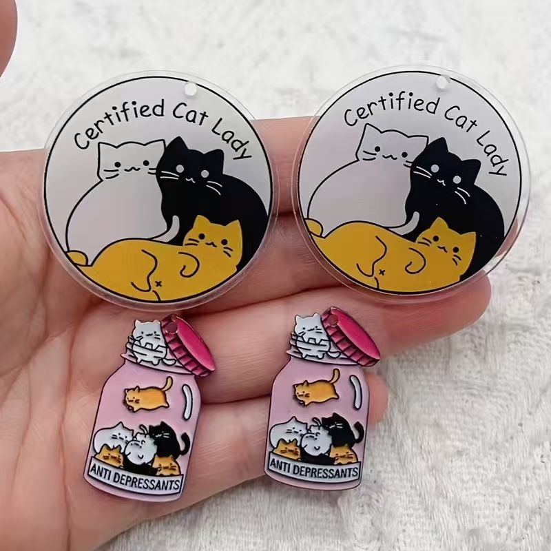 10개 아크릴 귀여운 고양이 펜던트, DIY 쥬얼리 제 - Jewelry & Watches Sp Z Oo Opinie 리뷰 및 가격