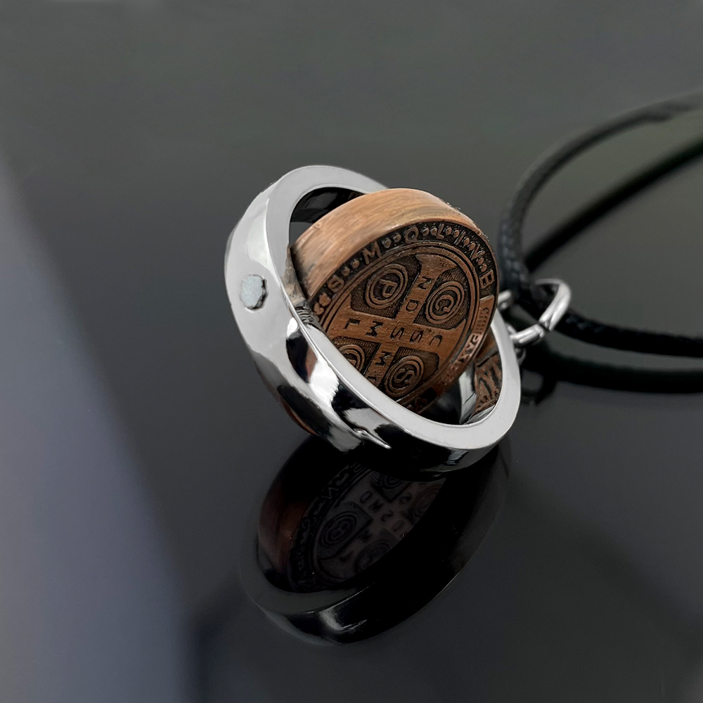 새로운 성 베네딕토 메달 목걸이 가톨릭 보호 십자가 펜 - Jewelry & Watches Sp Z Oo Opinie 리뷰 및 가격