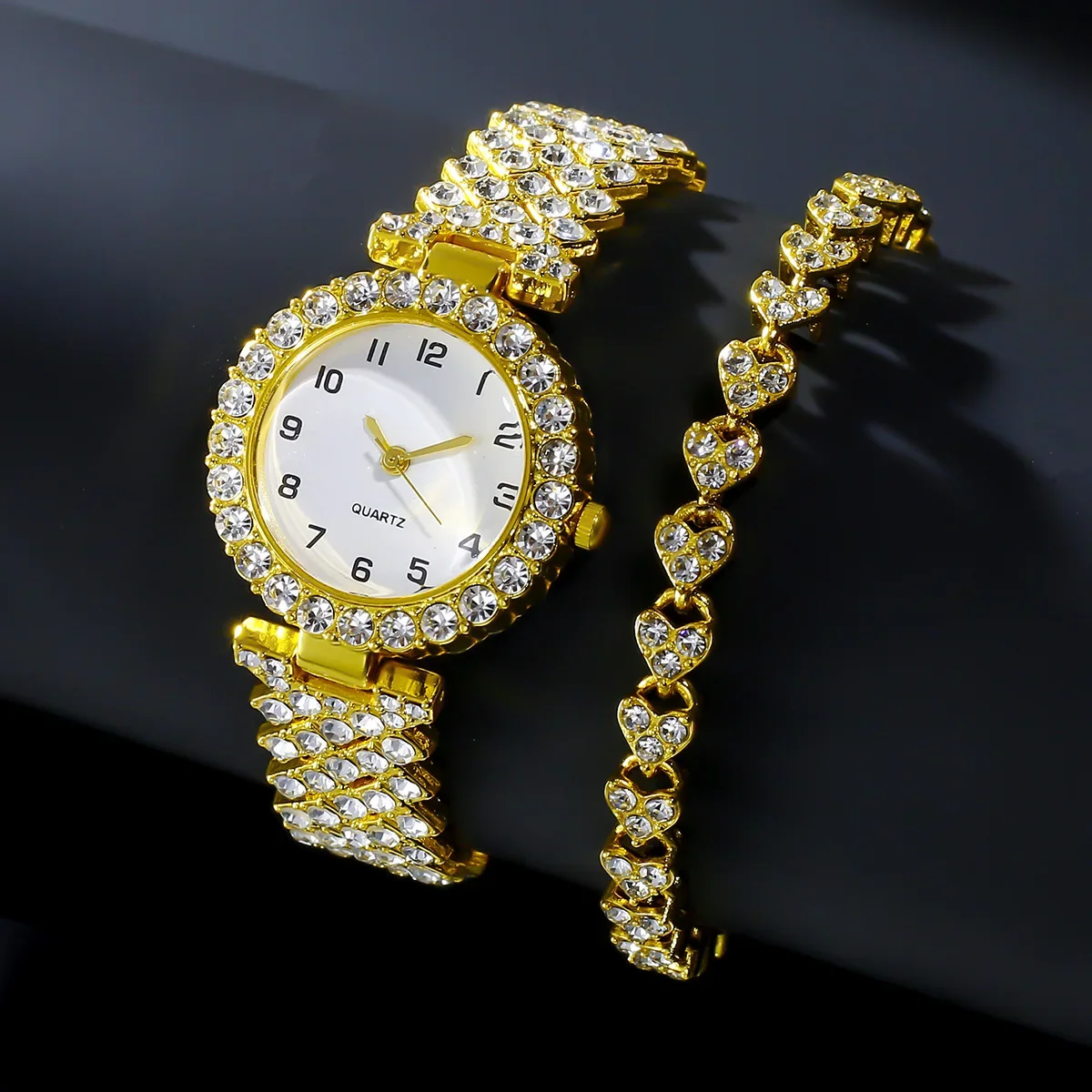 1개/2개 고급 패션 여성 시계 세트 실버 스트랩 여성 - Mystery Jewelry Jar Watches 리뷰 및 가격