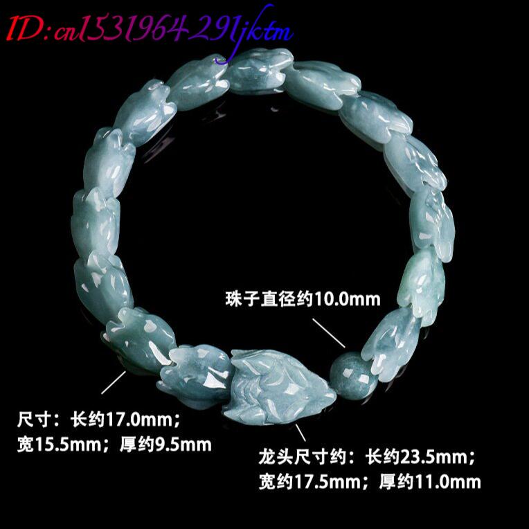 블루 버마산 비취 용 팔찌, 조각된 원석 뱅글, 부적, - Jewelry & Watches Sp Z Oo Opinie 리뷰 및 가격